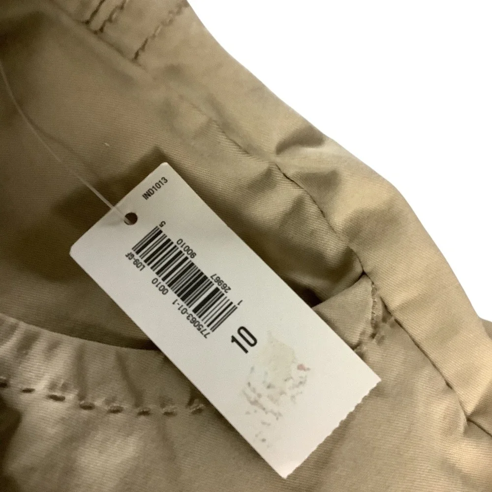 Old Navy Chino Pants Girls 10 Tan Khaki Belted School Uniform Casual Classic